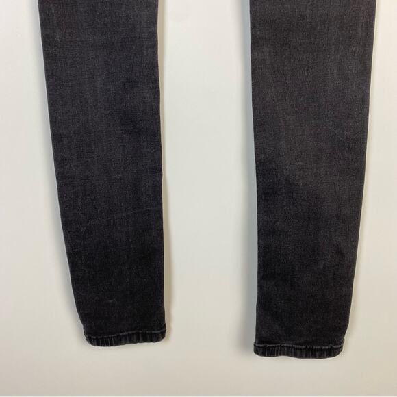 Free People Charcoal Skinny Mid Rise Jeans Size 26 - Picture 8 of 9